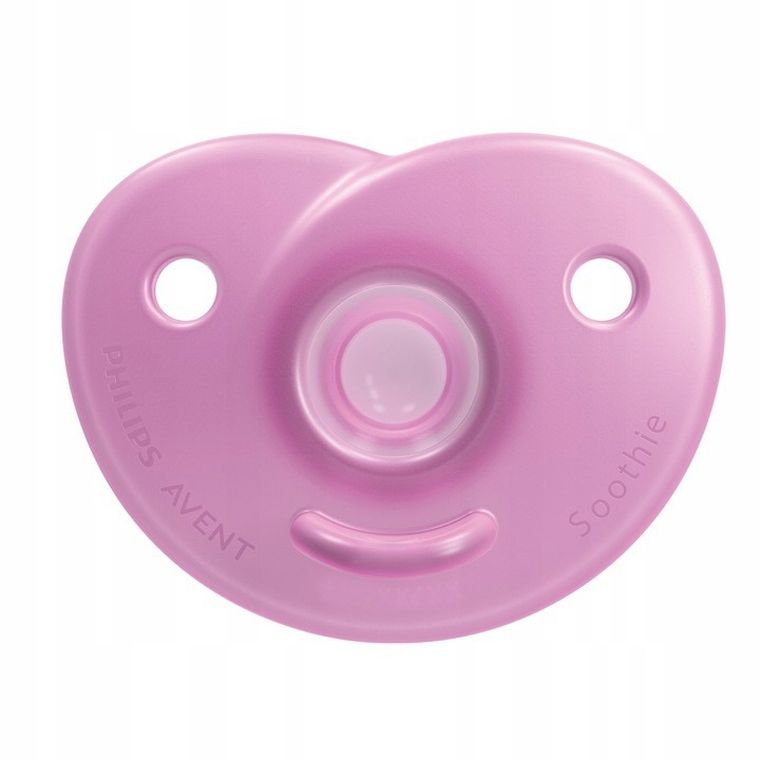 Philips Avent, Soothie, smoczek uspokajający, dziewczynka, 0-6 m, 2 szt.