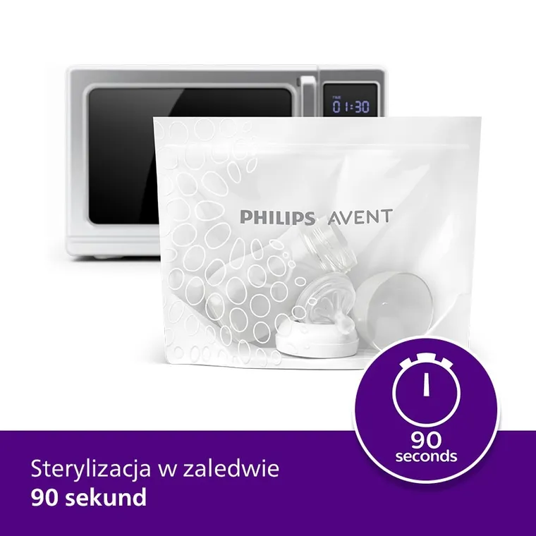 Philips Avent, torebki do sterylizacji w mikrofali, 5 szt.