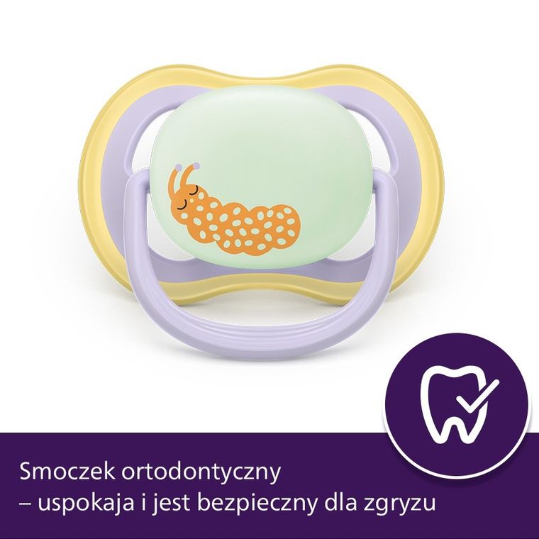 Philips Avent, Ultra Air, smoczek ortodontyczny, 0-6 m, 2 szt.
