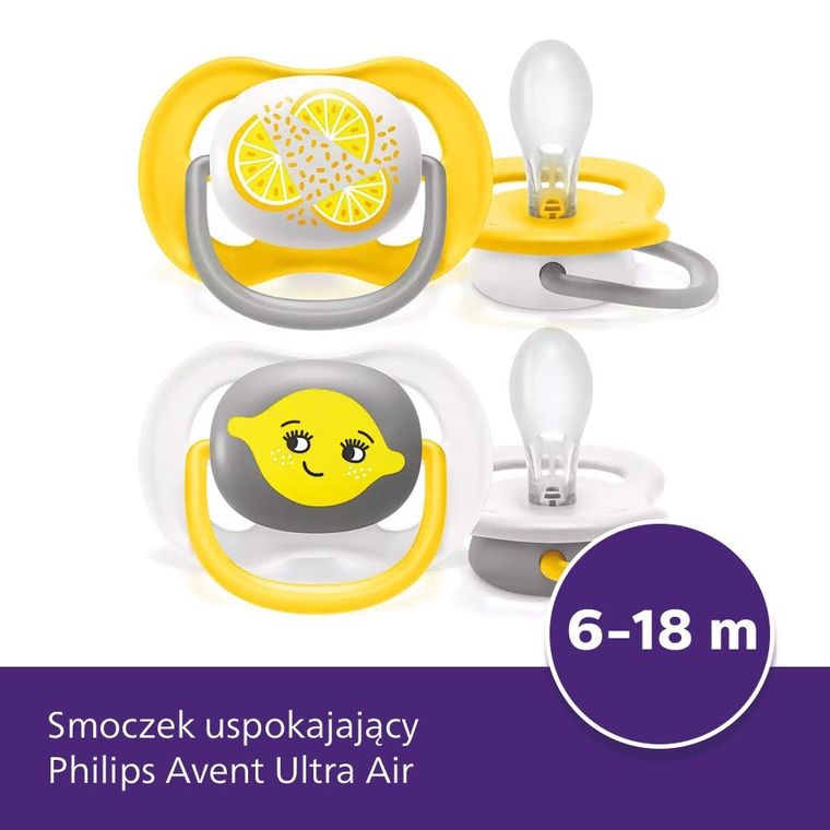 Philips Avent, Ultra Air, smoczek uspokajający, 6-18m, 2 szt.