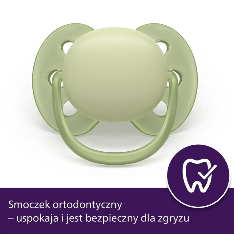 Philips Avent, Ultra Soft, smoczek ortodontyczny, 6-18 m, 2 szt.