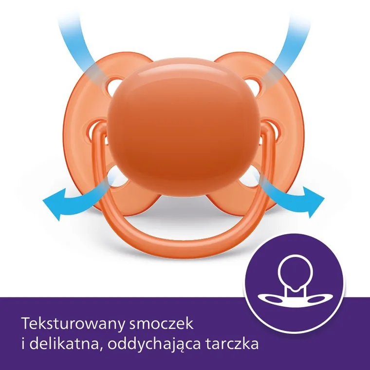 Philips Avent, Ultra Soft, smoczek uspokajający, 18m+, 2 szt.