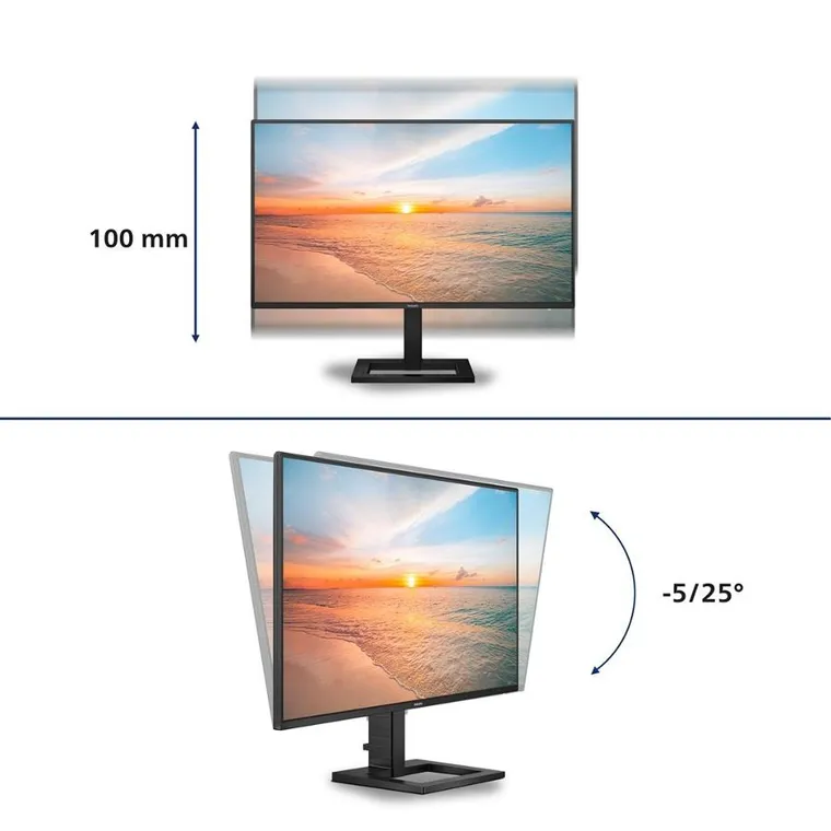 Philips, monitor, LED QHD, 27", E-LINE 27E1N1600AE/00, 100Hz