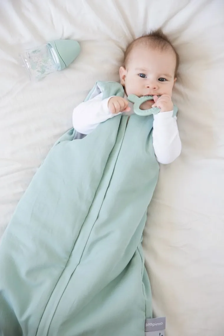 Piapimo, SleepSweet, śpiworek, zielony, szary, TOG 1, 0-3m