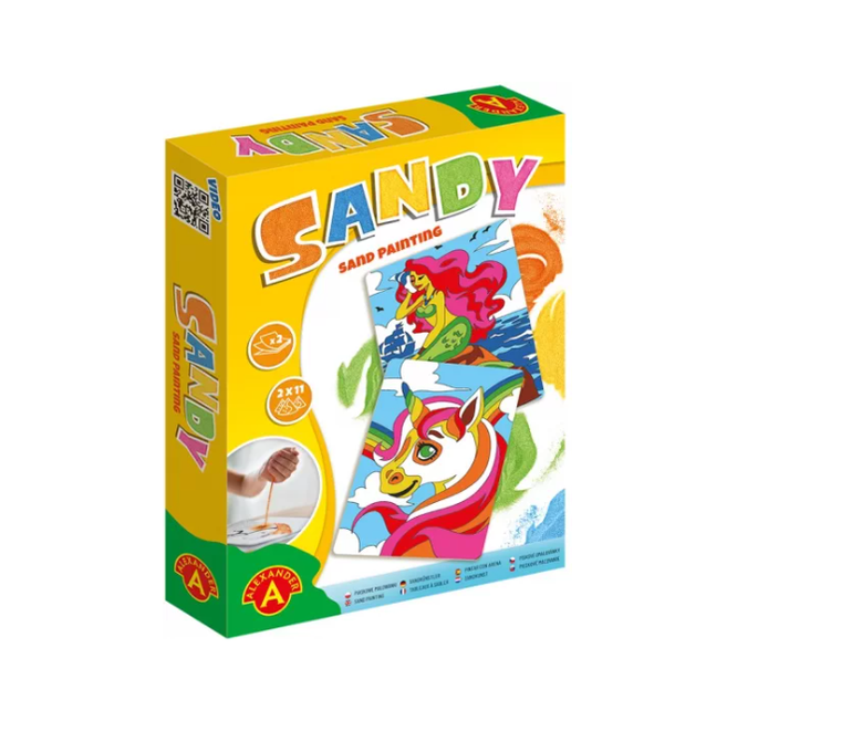 Piaskowe malowanki, Sandy, Syrenka, Jednorożec