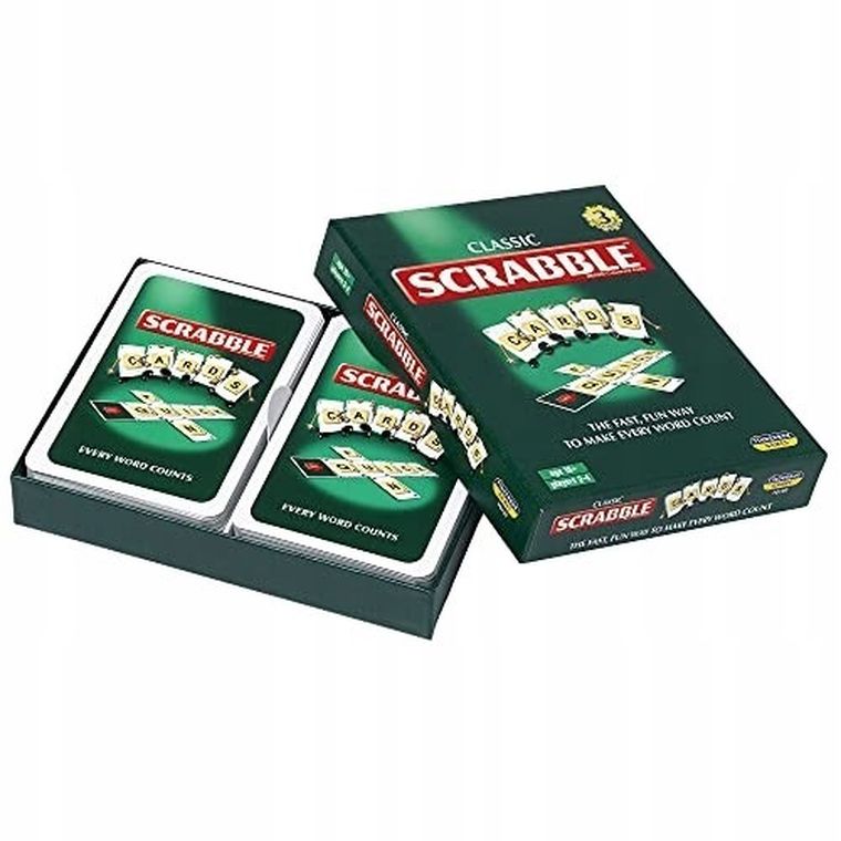 Piatnik, Scrabble, wersja angielska, gra karciana