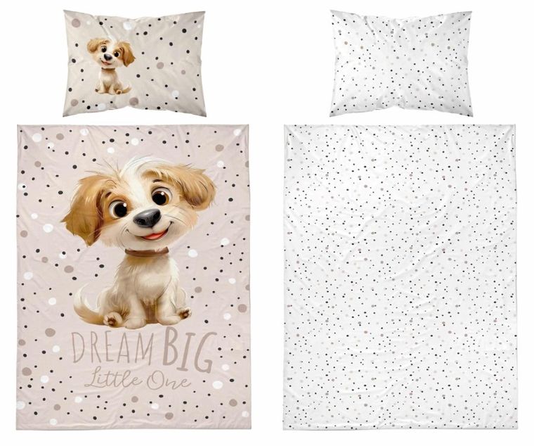 Piesek, 2-częściowy komplet pościeli dziecięcej, 90-120 cm