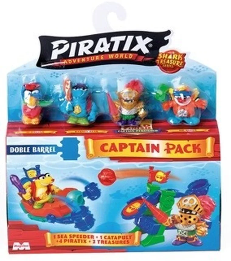 Piratix, Shark Treasure, Captain Pack, zestaw z figurką, 1 szt.