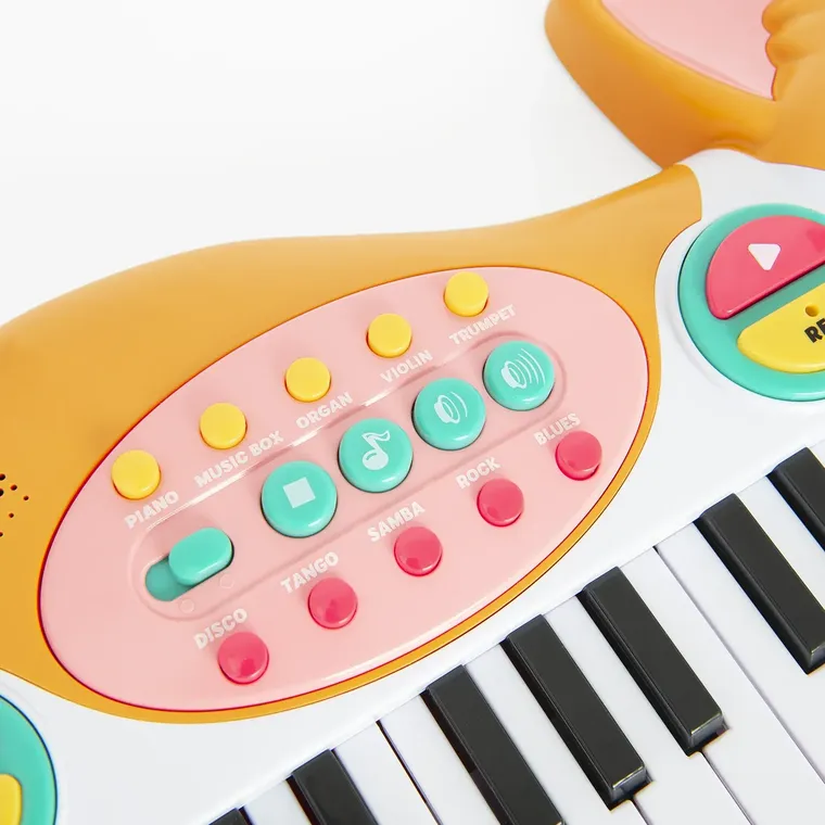 Pisek corgi, pianinko interaktywne z mikrofonem