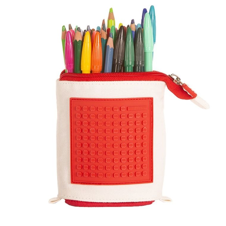 Pixie Crew, pionowy piórnik, czerwony panel