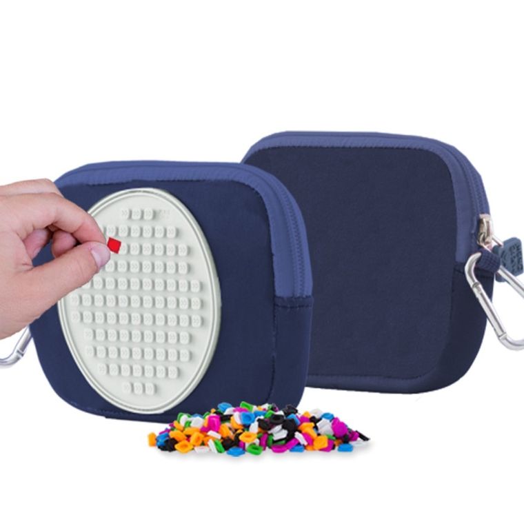 Pixie Crew, saszetka, kosmetyczka, niebieska, panel świecący w ciemności