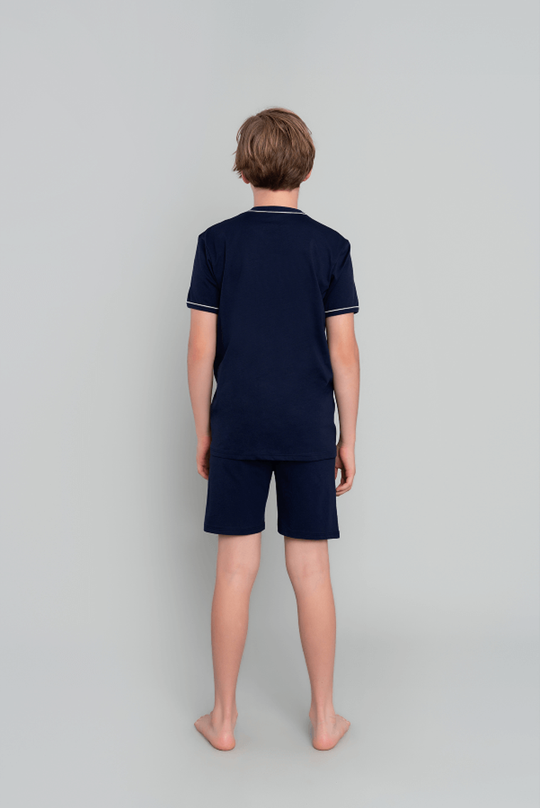 Piżama chłopięca, granatowa, Gibson, Italian Fashion