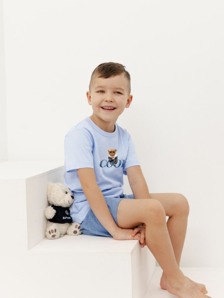 Piżama chłopięca, niebieska, Taro