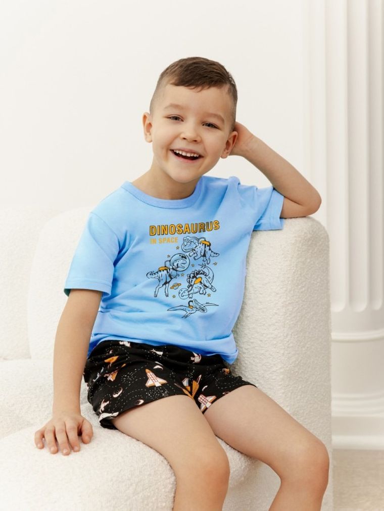 Piżama chłopięca, niebieska, Taro