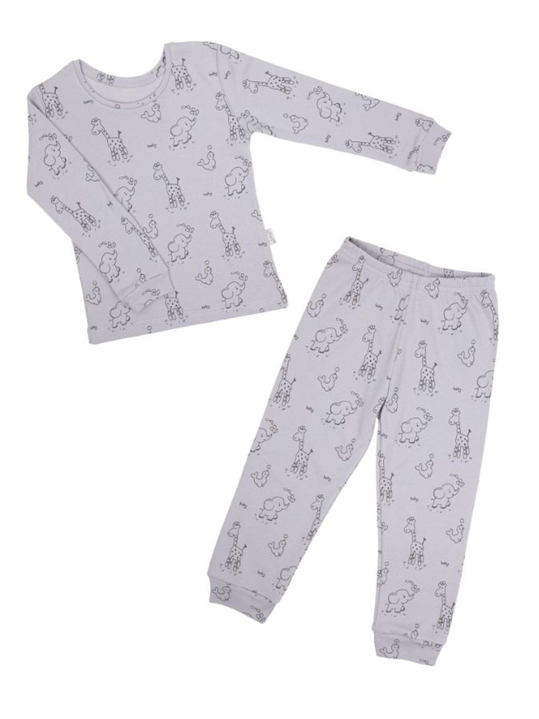 Piżama chłopięca, szara, Nicol