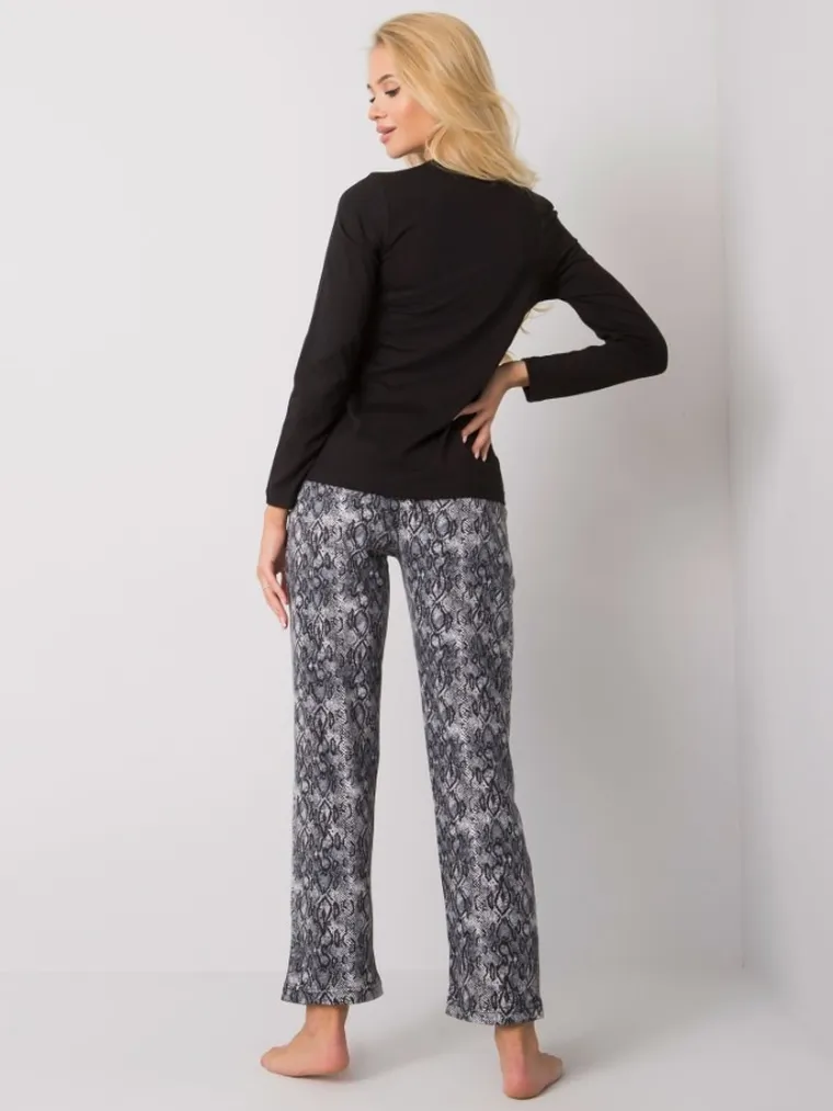 Piżama damska, czarna, Factory Price