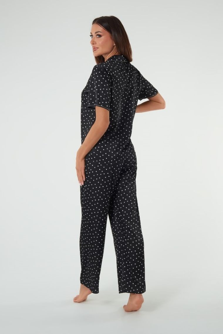 Piżama damska, czarna, Ria, Italian Fashion