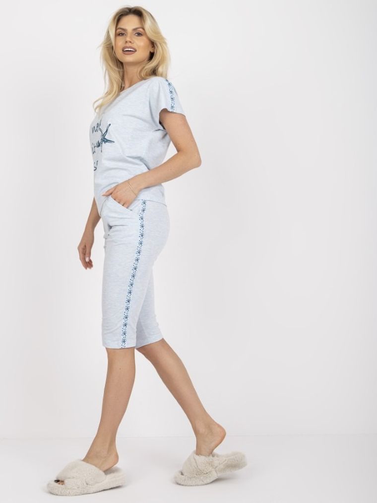 Piżama damska, niebieska, Berrak