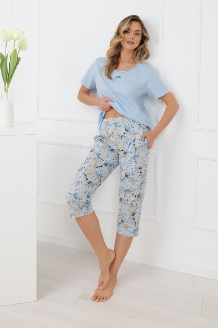 Piżama damska, niebieska, Celozja, Italian Fashion