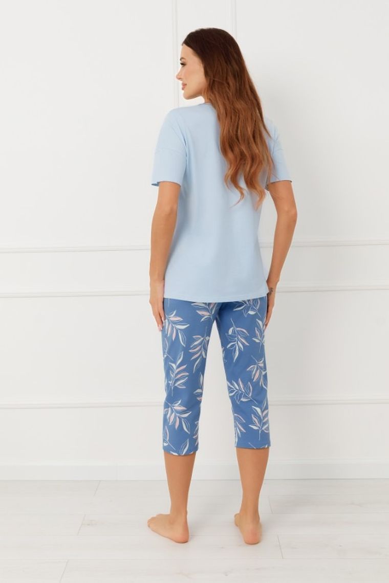 Piżama damska, niebieska, Erula, Italian Fashion