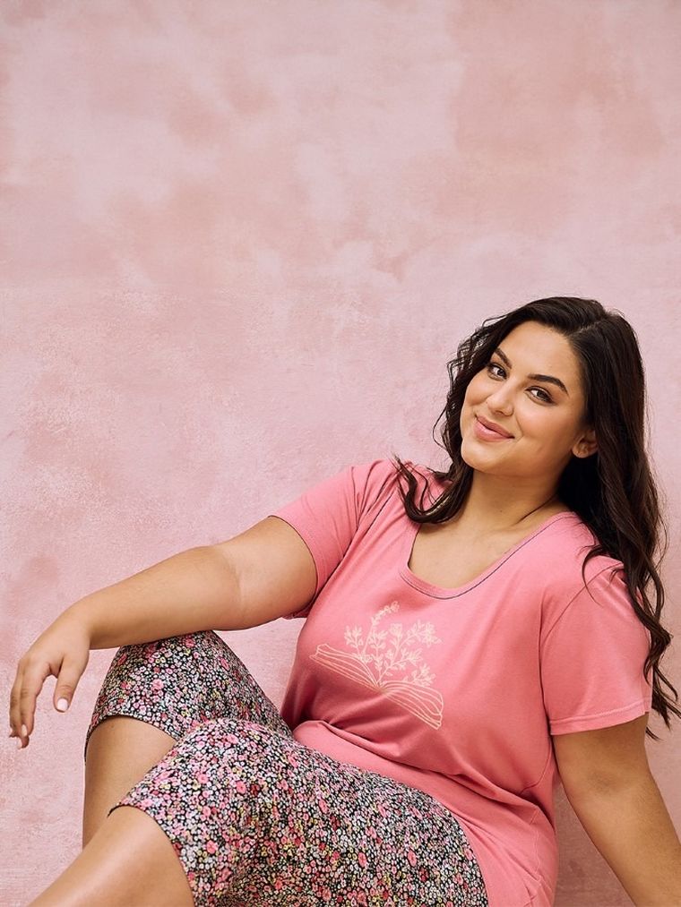 Piżama damska, plus size, mix, Taro