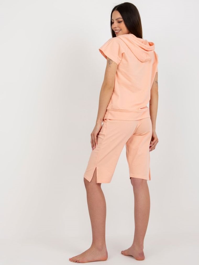 Piżama damska, pomarańczowa, Berrak