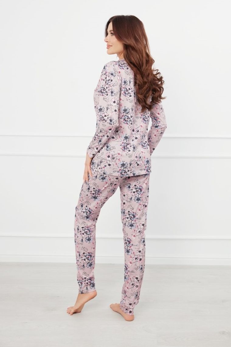 Piżama damska, różowa, Toliana, Italian Fashion