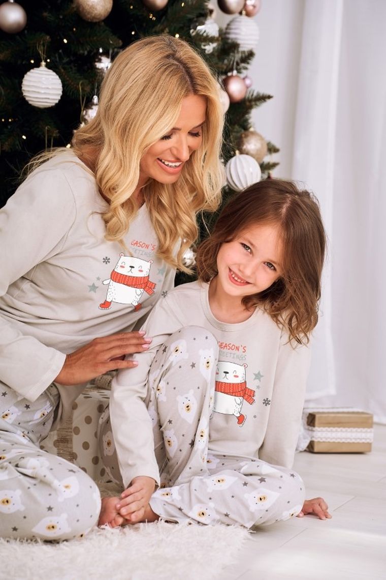 Piżama damska, szara, Aniela, Taro