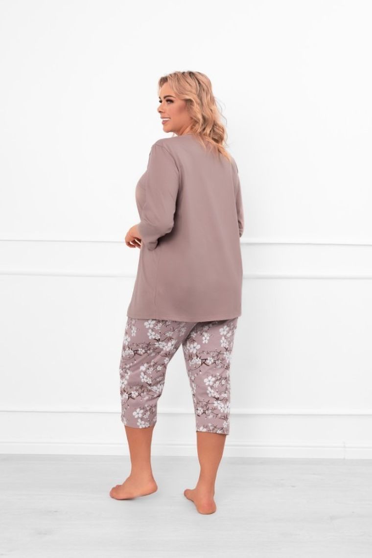 Piżama damska, szara, Oszima, Italian Fashion