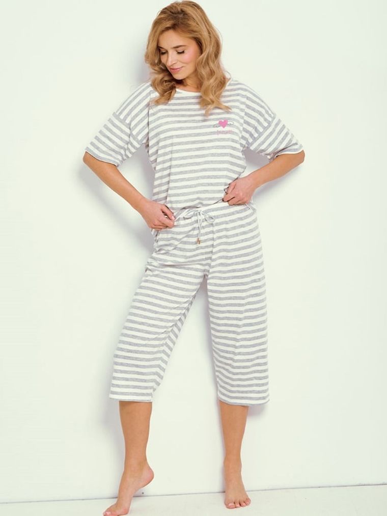 Piżama damska, szara, Taro