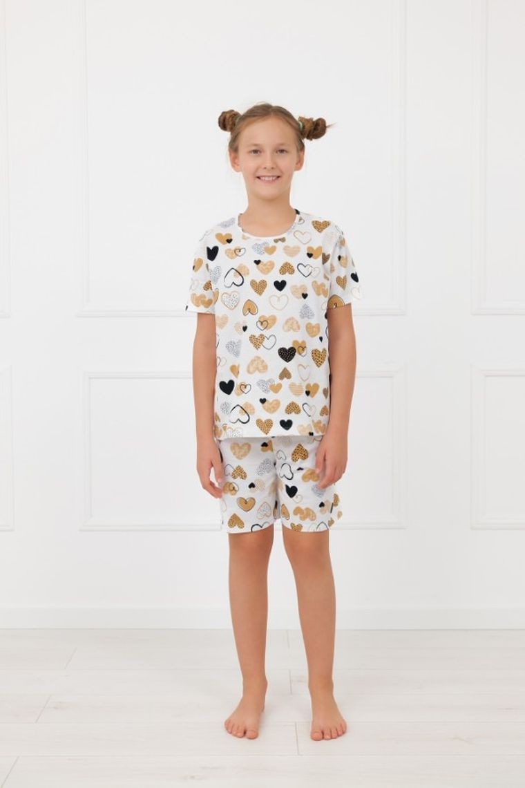 Piżama dziewczęca, biała, Mimi, Italian Fashion