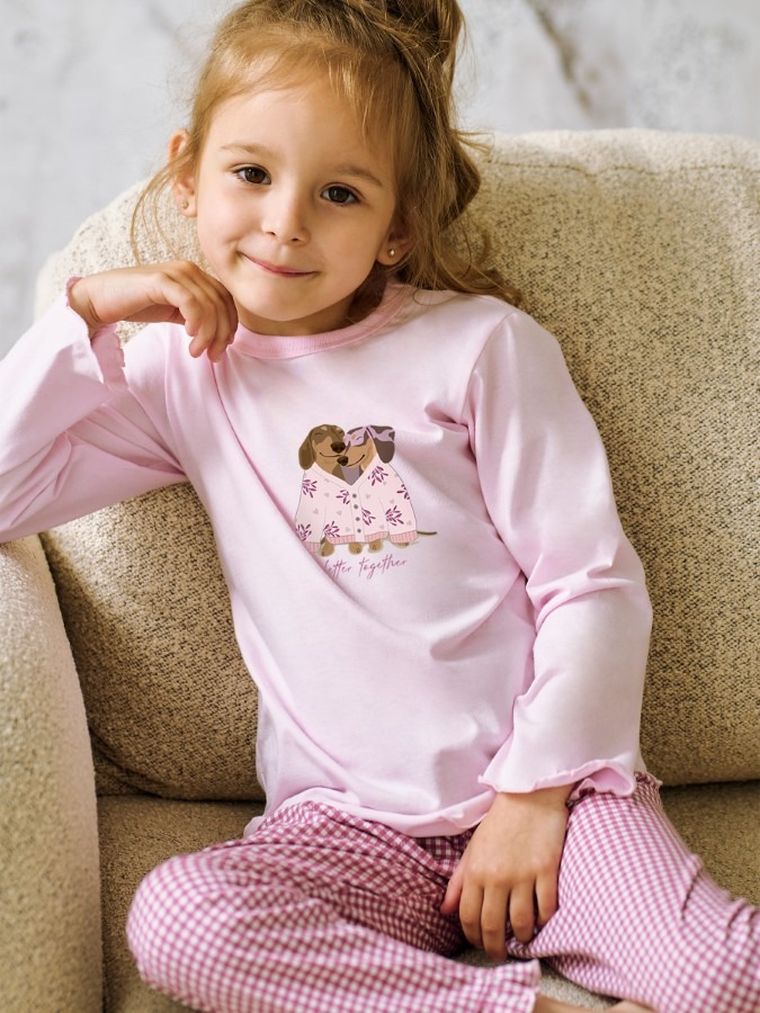 Piżama dziewczęca, różowa, Jasmina, Taro