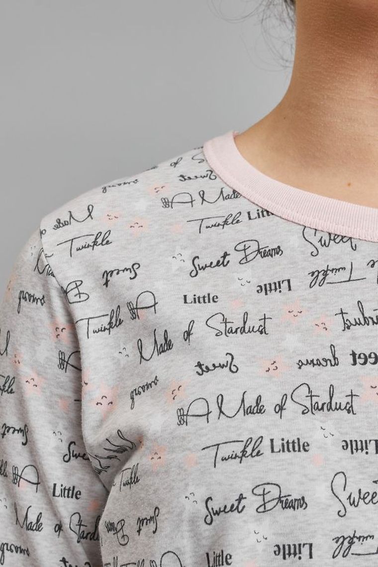 Piżama dziewczęca, szara, Olga, Italian Fashion