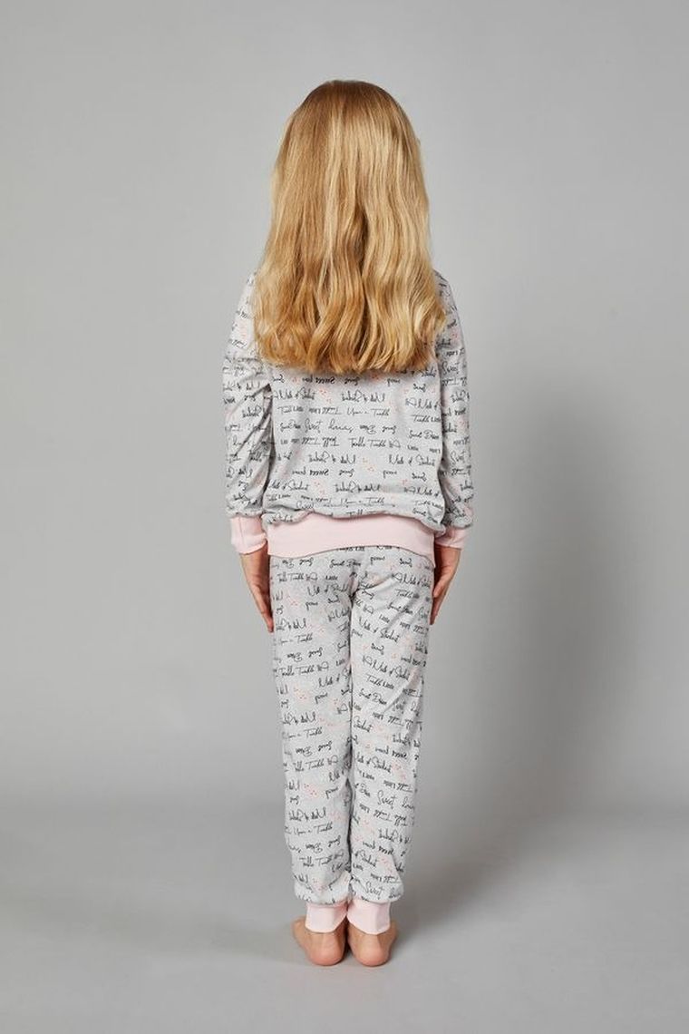 Piżama dziewczęca, szara, Olga, Italian Fashion