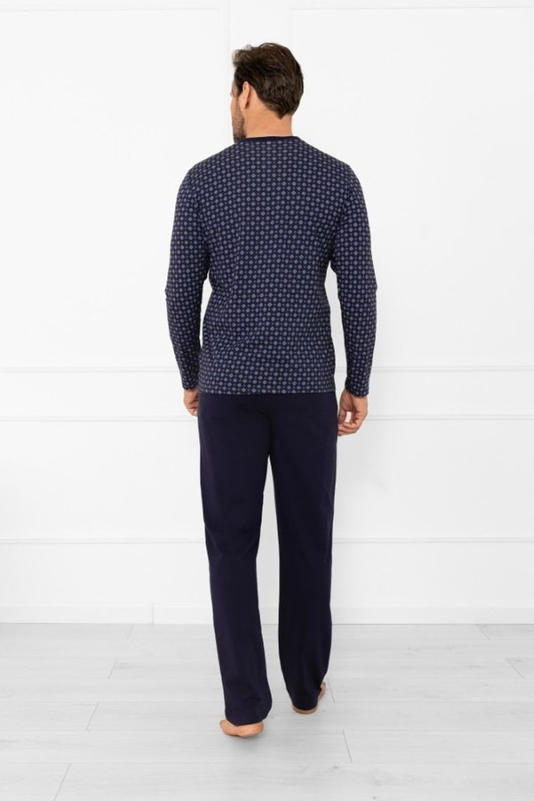 Piżama męska, granatowa, Gerard, Italian Fashion
