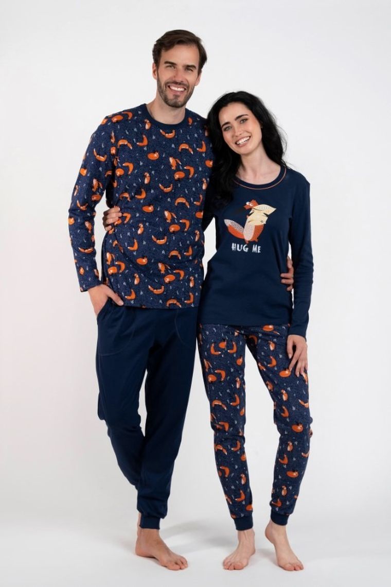 Piżama męska, granatowa, Witalis, Italian Fashion