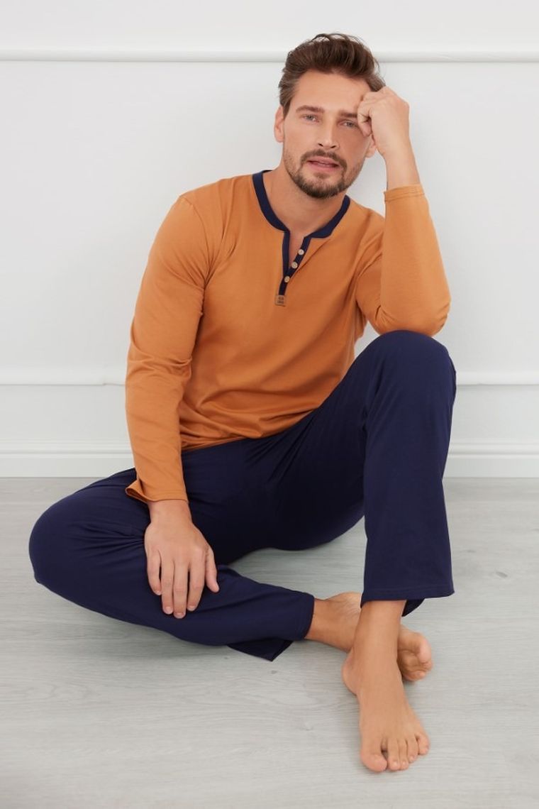 Piżama męska, plus size, mix, Juliusz, Italian Fashion