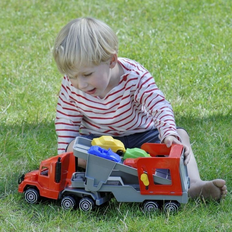 Plasto, tir laweta z samochodami, 47 cm