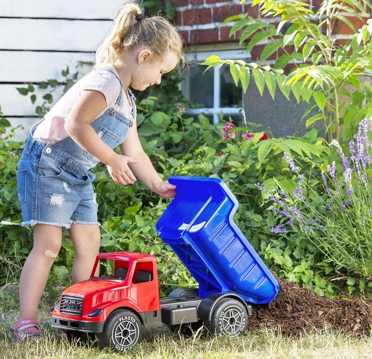 Plasto, wywrotka, duży pojazd budowlany, 60 cm