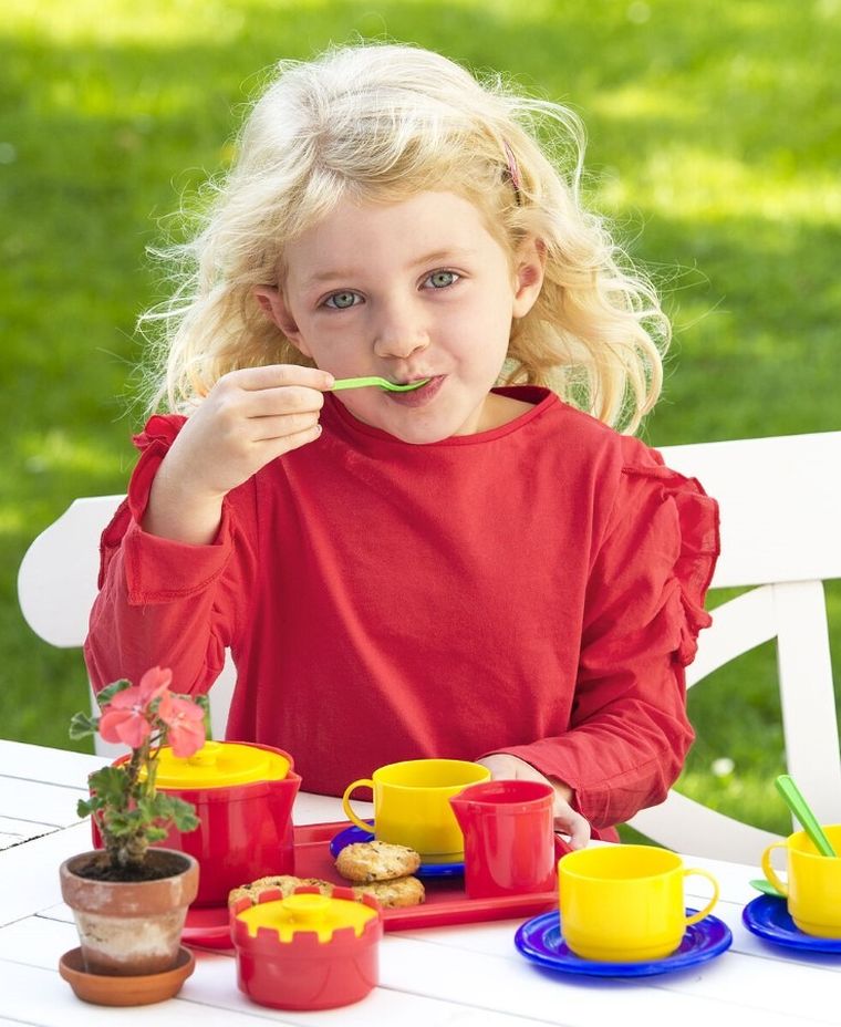 Plasto, zestaw naczyń do kawy i herbaty, 18 elementów