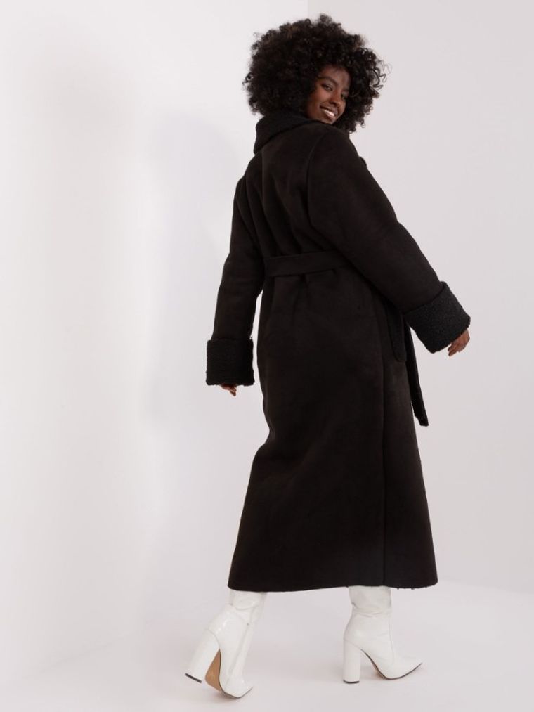 Płaszcz damski, czarny, Lakerta