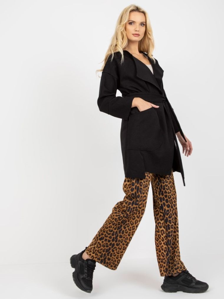 Płaszcz damski, czarny, Och Bella