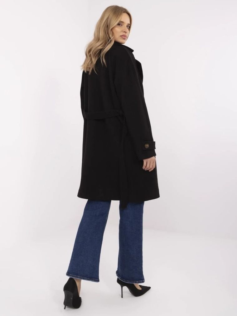 Płaszcz damski, czarny, Och Bella
