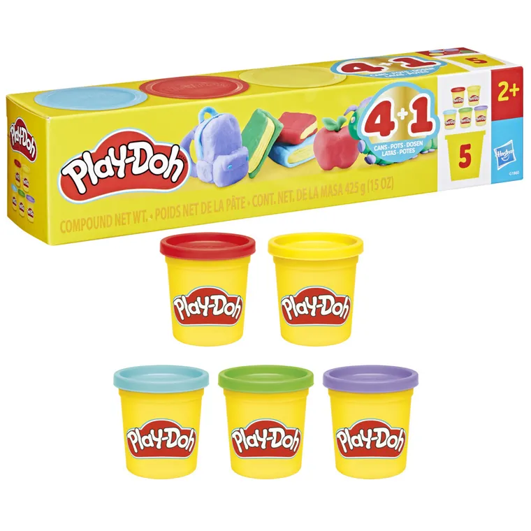 Play-Doh, Back To School, zestaw kreatywny, 5 tub