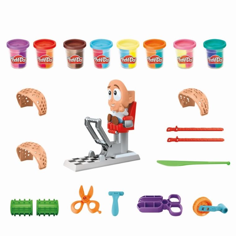 Play-Doh, Fryzjer, 8 tub, zestaw kreatywny