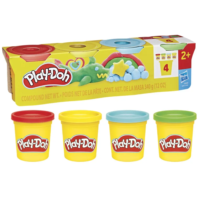 Play-Doh, Klasyczne Kolory, 4 tuby