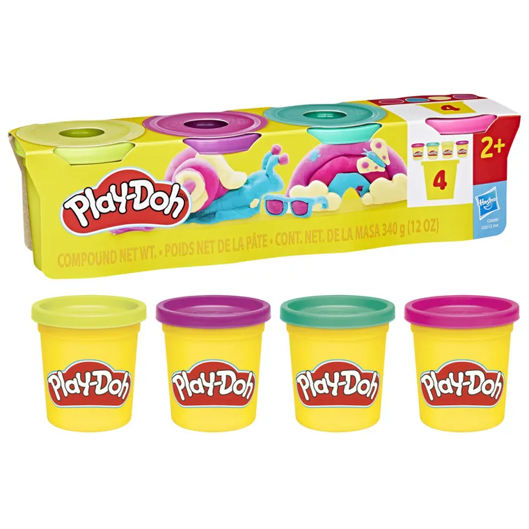 Play-Doh, Żywe Kolory, 4 tuby