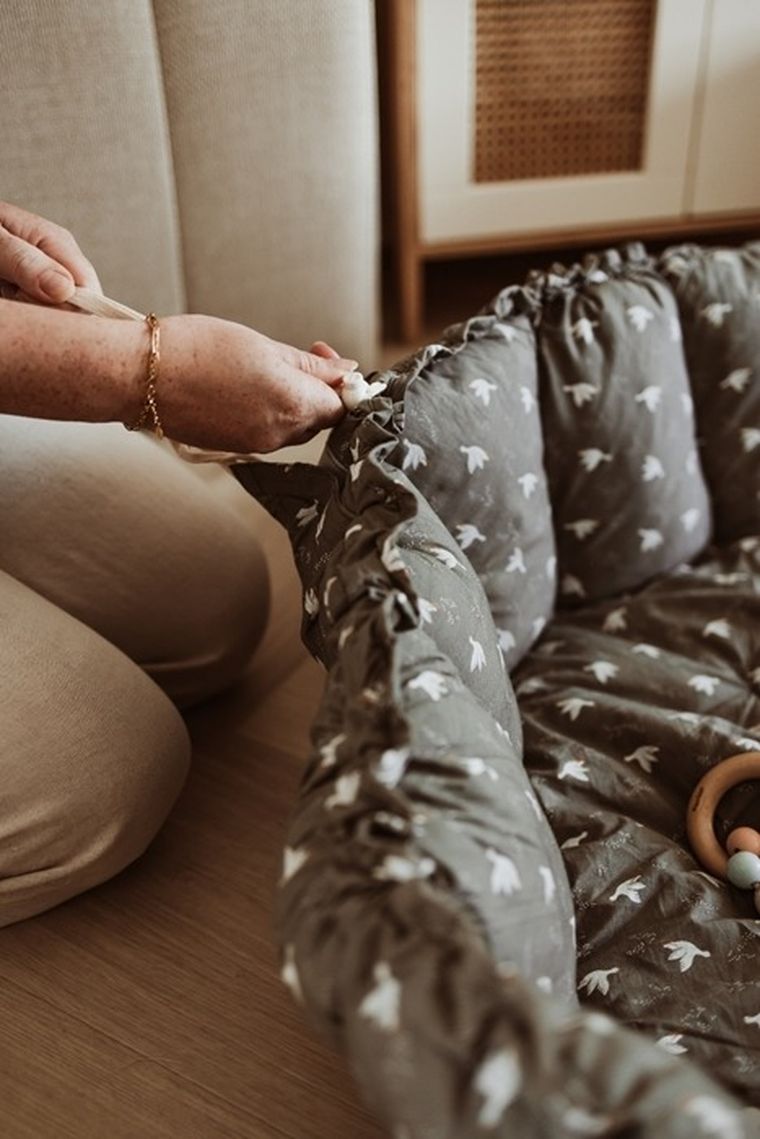 Play&Go, Bloom Organic, mata do zabawy, gniazdo niemowlęce, Birds