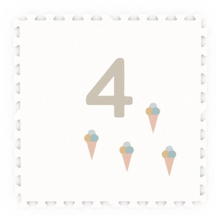 Play&Go, mata piankowa, dwustronna, Numbers, 180-180 cm