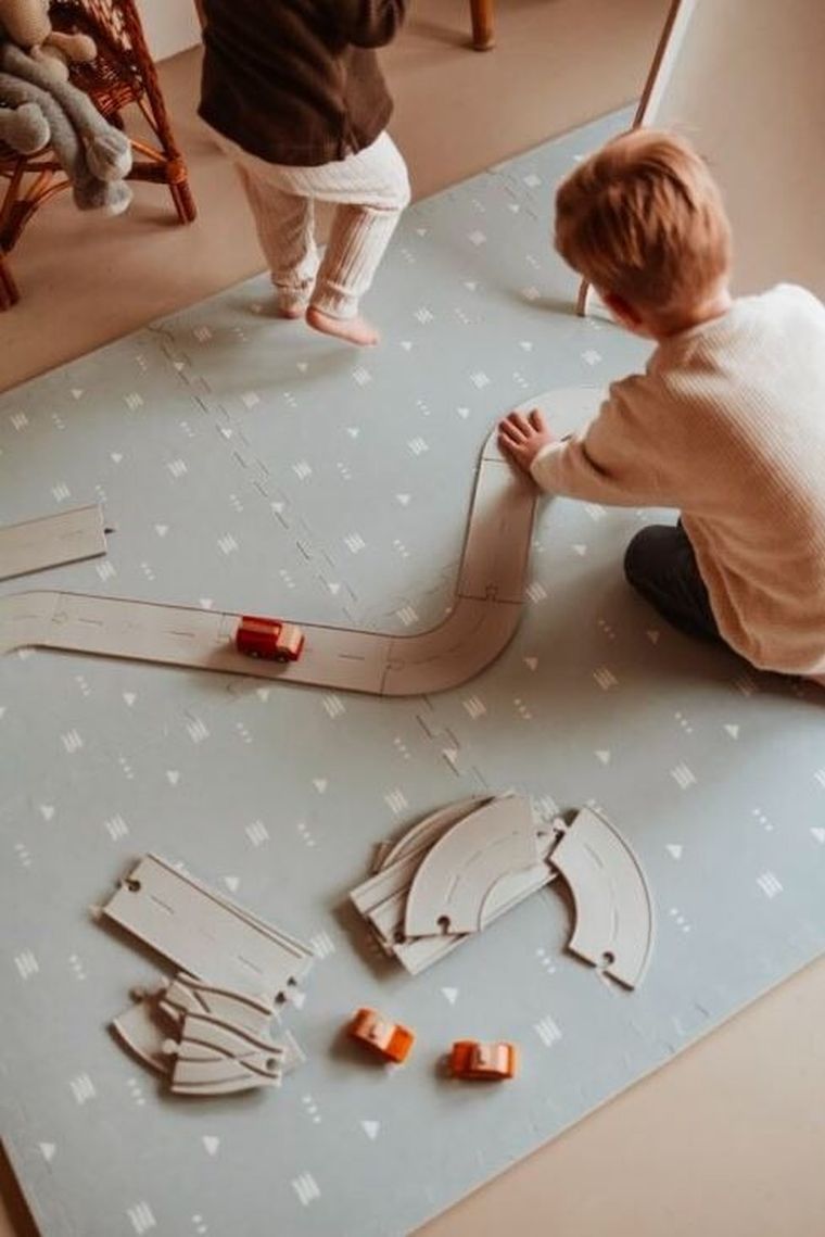 Play&Go, mata piankowa, dwustronna, Roadmap, 120-80 cm